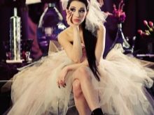 Rock style wedding dress