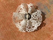 Lace middle of the flower