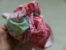 The hem of the bottom of the dress - step 5