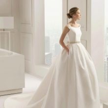 Modest puffy wedding dress from Rosa Clara