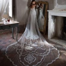 Wedding dress with train from Tarik Ediz