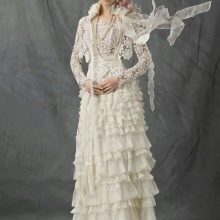Catwalk Wedding Dress with Crochet Bodice