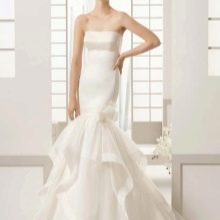 Robe de mariée sirène en mousseline de soie