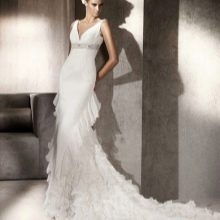 Robe de mariée sirène avec traine