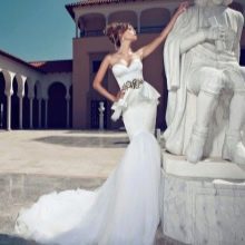 Robe de mariée sirène à basque