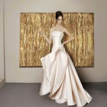 Lush ivory wedding dress