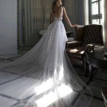 Wedding dress with a long train 2016 by Ricky Dalal