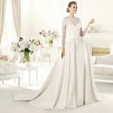 Wedding dress from the collection 2014 by Elie Saab with lace