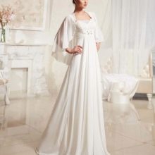 Wedding dress with bolero