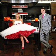 Wedding in red color image of young