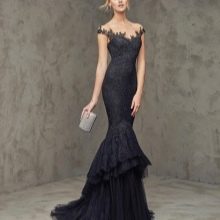 Mermaid lace evening dress