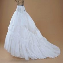 Bridal petticoat with a-line train