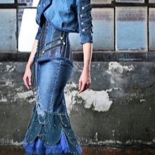 Bridal denim dress