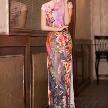 Cheongsam midi dress