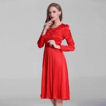 Viscose dress with added polyester