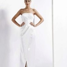 Strapless dress sheath to the floor