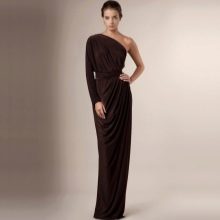 Jersey dress brown