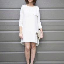 Bucket dress with asymmetric hem