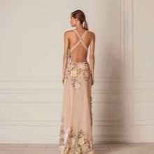 Summer evening dress with print