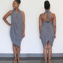 Sarong tied around the neck