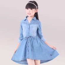 denim shirt dress for girls 6-8 years