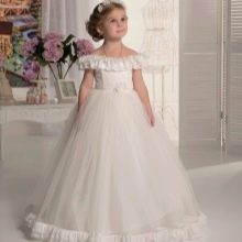 White prom dress for kindergarten