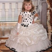 Beige kindergarten prom dress