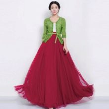 long summer chiffon skirt