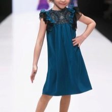 New Year's trapeze dress for girls