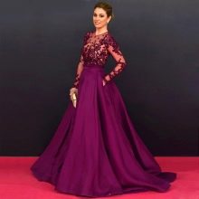 Purple skirt sun to the floor