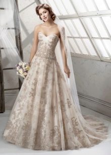 Lilac wedding dress