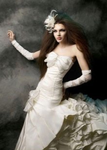 Wedding dress for a girl with small breasts