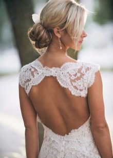 Backless Lace Wedding Dress