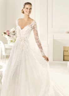 Lace wedding dress from Elie Saab