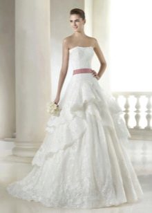 Wedding long dress lace A-line