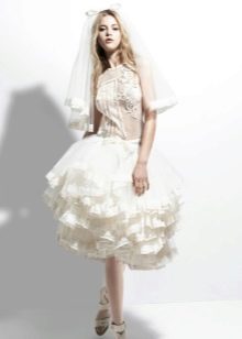 Short wedding dress from Yolan Cris