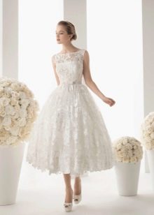 Full Lace Short Wedding Dress