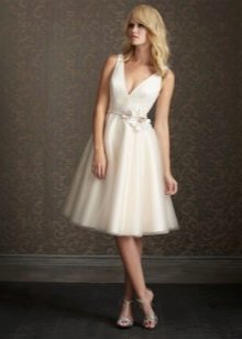 Summer midi wedding dress