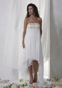 Simple Cut Beach Wedding Dress