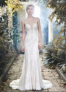 Strapless Straps on Straight Wedding Dress
