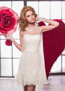 Short beach wedding dress