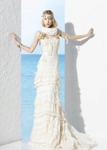 Boho Straight Wedding Dress