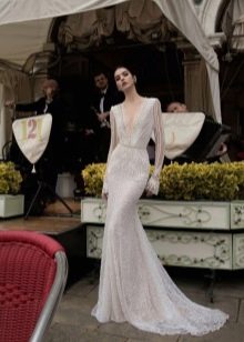 Inbal Dror Deep Neck Wedding Dress