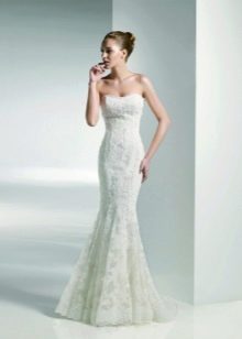 Short mermaid wedding dress