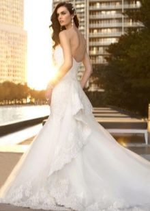 puffy wedding dress with train