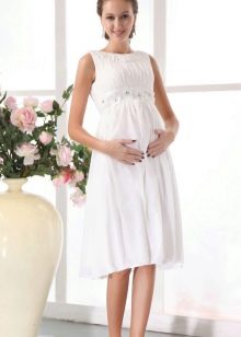 Wedding dress for short, knee length