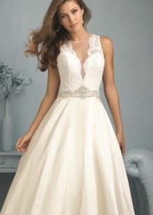 Lace V-Neck A-Line Wedding Dress