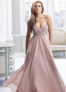 Evening dress with embellishments