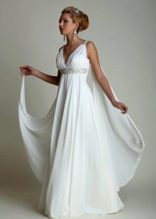 Empire wedding dress for second marriage