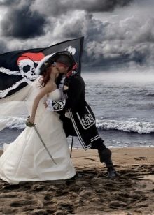 Pirate style wedding dress